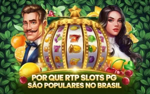 on image text 'Por que RTP Slots PG são populares no Brasil'