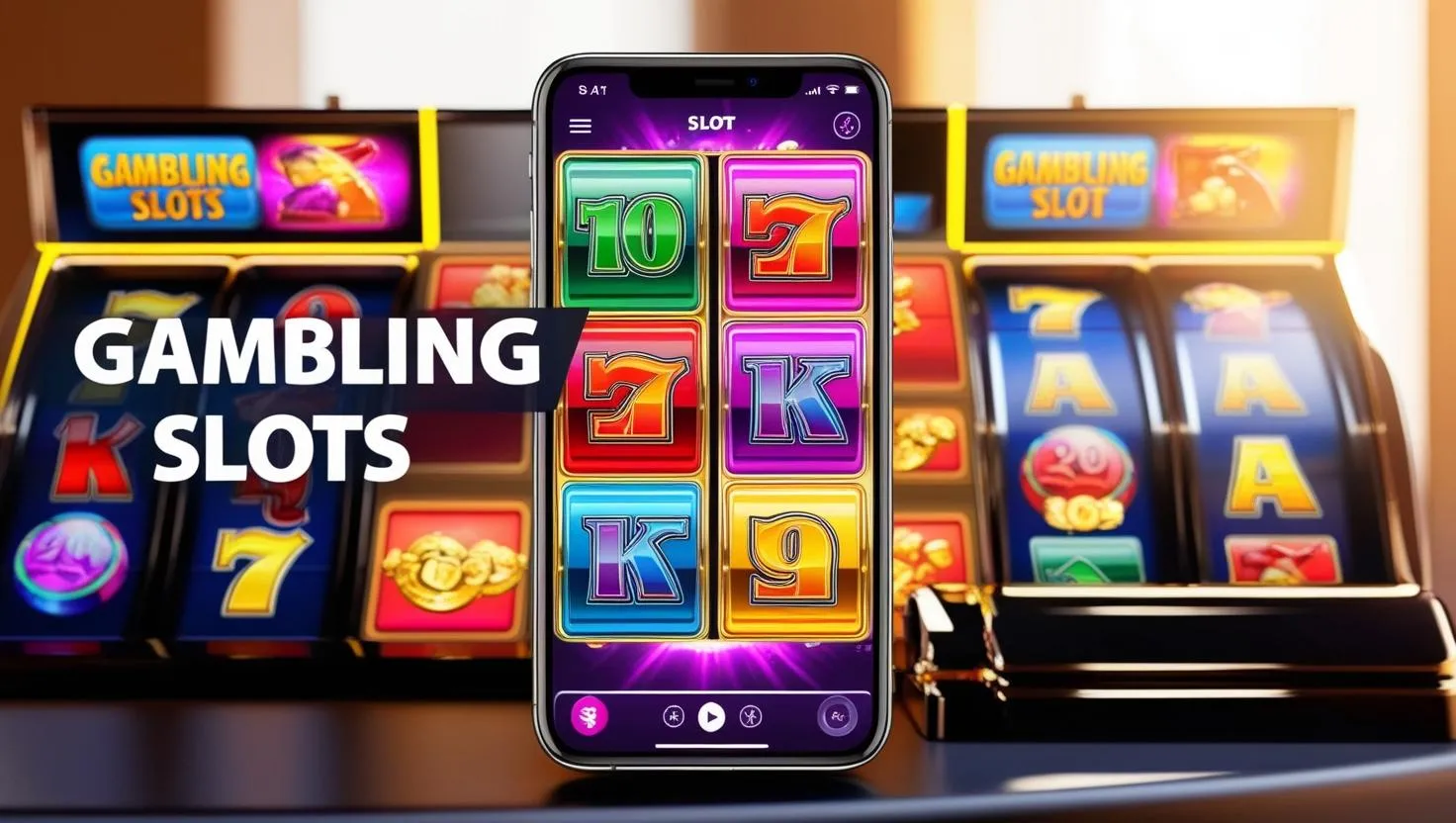 on image text 'GAMBLING SLOTS'