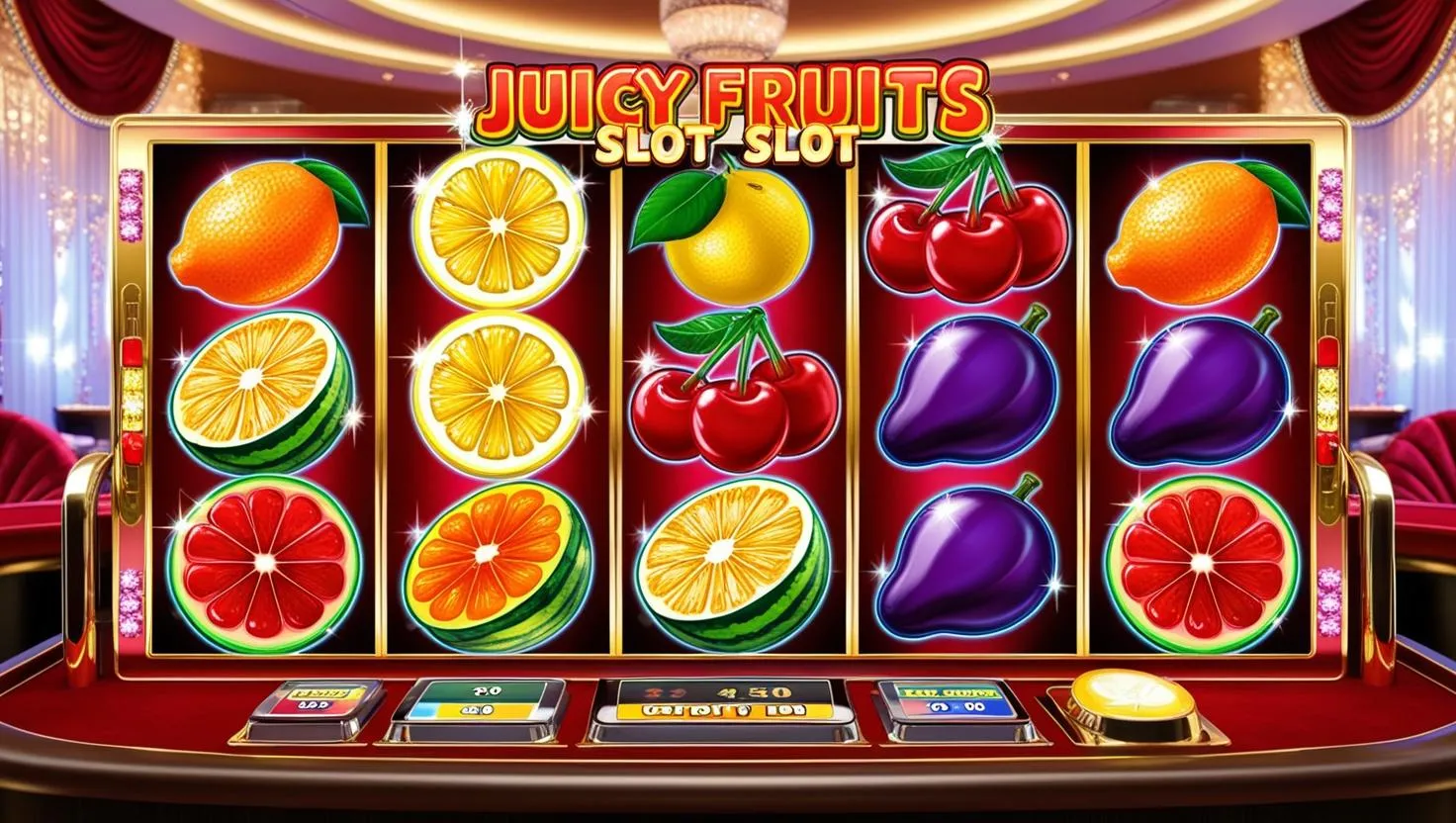 on image text 'JUICY FRUITS SLOT'